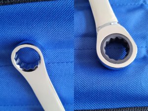 Klucze oczkowe długie z grzechotką 8-19 mm 10 el. satynowe CR-V 5