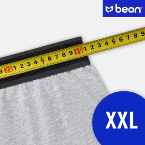 Beon Bokserki męskie MB-G11 Coal Black 4x, Navy Blue 1x, Granite Grey 1x (XXL) 15