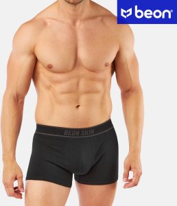 Beon Bokserki męskie MB-G11 Coal Black 4x, Navy Blue 1x, Granite Grey 1x (XXL) 5