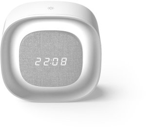 Forever Alarm clock with LED night light PURE FNL-03 BJORN white square Light 9