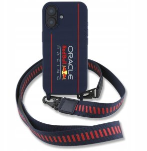 Red Bull RBHMP16S24SISOLRV iPhone 16 6.1" hardcase Silicone Strap and Vertical Logo MagSafe navy 2