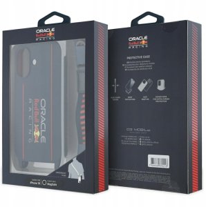 Red Bull RBHMP16S24SISOLRV iPhone 16 6.1" hardcase Silicone Strap and Vertical Logo MagSafe navy 7