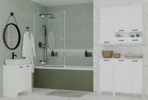 Szafka na pralkę NINA W1D BIAŁY 3