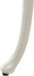 Ławka ogrodowa PIURA 88 cm Metal Biały 7
