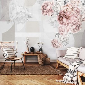 Fototapeta Winylowa Kwiaty 3D Do Sypialni Salonu 416x254 2