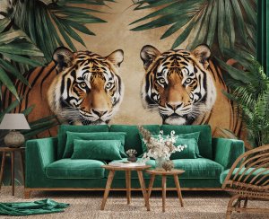 Fototapeta Winylowa Tygrys Zwierzęta Do Sypialni Salonu 416x254 2