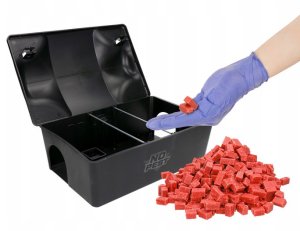 Trutka na Myszy i Szczury Mała Czerwona Kostka Bromadiolone 4,5kg Ratimor Trucizna Środek Gryzoniobójczy Przeciw Myszom Szczurom Gryzoniom 10