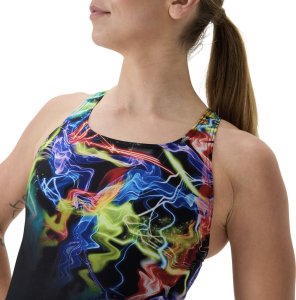 Damski Strój Kąpielowy Fl Placement Printed Powerback Af rozmiar 30 9