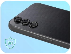 3x Szkło Na Aparat Do Samsung Galaxy A14 / A24 / A34 (Na Obiektywy, Czarne) 4