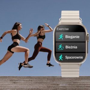 Zegarek damski SMARTWATCH Rubicon RNCF17 fiolet/beż 9