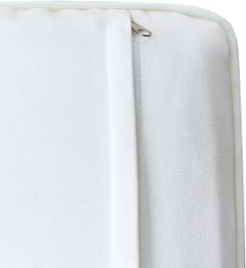 Zestaw 8 krzeseł ogrodowych z poduszkami ASCIANO Metal Biały 13