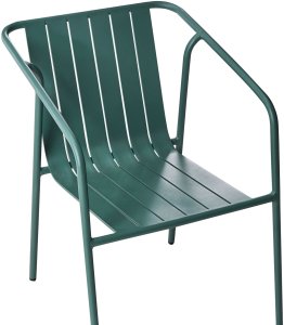 Zestaw 8 krzeseł ogrodowych z poduszkami ASCIANO Metal Zielony 10