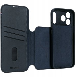 Decoded Leather Detachable Wallet - skórzana obudowa ochronna do iPhone 17 Pro kompatybilna z MagSafe (navy shadow) 6