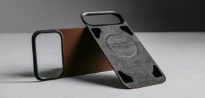 NOMAD Magnetic Leather Back - nakładka magnetyczna na iPhone 17 Pro kompatybilna z MagSafe, skóra Horween (rustic brown) 4