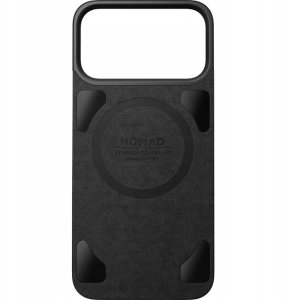 NOMAD Magnetic Leather Back - nakładka magnetyczna na iPhone 17 Pro kompatybilna z MagSafe, skóra Horween (black) 3