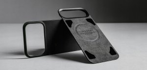 NOMAD Magnetic Leather Back - nakładka magnetyczna na iPhone 17 Pro kompatybilna z MagSafe, skóra Horween (black) 5