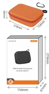 TORBA ETUI OCHRONNE CASE FUTERAŁ DO GIMBALA DJI OSMO MOBILE 7 (POMARAŃCZOWE) 13