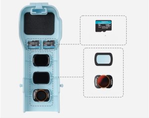 ETUI CASE SMYCZ DO DJI OSMO POCKET 3 AKCESORIA DO KAMERY NA FILTR KARTY SD 7