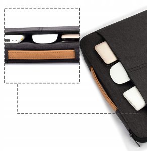 Pokrowiec Na Laptopa 15,6" Torba Etui Na Dokumenty Do Pracy Materiałowa 4