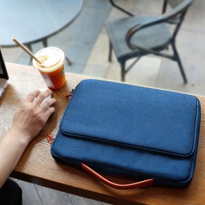 Pokrowiec Na Laptopa 15,6" Torba Etui Na Dokumenty Do Pracy Materiałowa 7