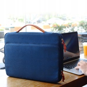 Pokrowiec Na Laptopa 15,6" Torba Etui Na Dokumenty Do Pracy Materiałowa 8