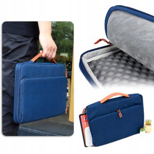 Pokrowiec Na Laptopa 15,6" Torba Etui Na Dokumenty Do Pracy Materiałowa 10