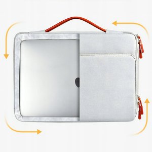 Pokrowiec Na Laptopa 15,6" Torba Etui Na Dokumenty Do Pracy Materiałowa 11