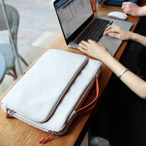 Pokrowiec Na Laptopa 15,6" Torba Etui Na Dokumenty Do Pracy Materiałowa 7