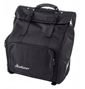 Czerwony Akordeon Klawiszowy Startone 48 Basów MKII 26 Klawiszy+ Torba Nowy 12