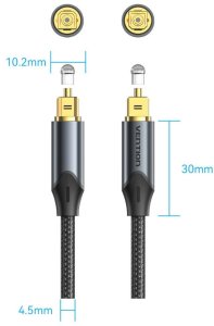 Kabel Vention Toslink - Toslink 5m czarny (BAVBJ) 8