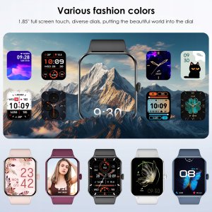 Blackview R50 1.85-inch TFT HD 350mAh Battery 24-hour SpO2 Detection + Heart Rate Monitoring Calls and SMS notification Black BVR50-B (6931548317517) 2