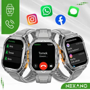 SMARTWATCH MĘSKI ZEGAREK GPS WODOODPORNY ROZMOWY SMART WATCH SPORT MENU PL 7