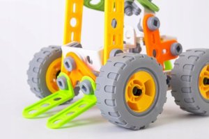 Klocki konstrukcyjne pojazd do składania 84 elementy 4