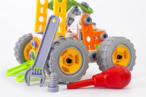 Klocki konstrukcyjne pojazd do składania 84 elementy 5