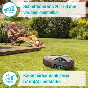 Gardena Robot koszący smart SILENO life 1000 m zestaw ogród kosiarka 3