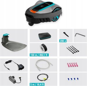 Robot koszący smart SILENO city 400 m zestaw profesjonalny kosiarka ogród 5