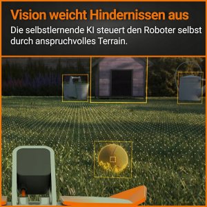 Zestaw Robot koszący+Garaż WORX Landroid Vision WR213E.1 1300 m Kosiarka 7