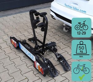 FISCHER Bagażnik rowerowy SmartLine Black na 2 rowery do 50 kg na hak 3