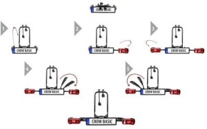 EUFAB 11569 bagażnik na 2 rowery CROW BASIC na hak holowniczy max 50kg 7