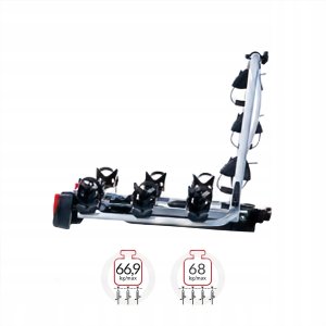 Atera 022 685 Bagażnik Rowerowy na Hak na 3 rowery 4