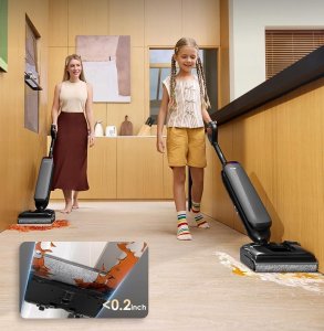 Odkurzacz pionowy Tineco Floor One S7 Artist odkurzacz bezprzewodowy 22 kPa 50min pracy 190W 3