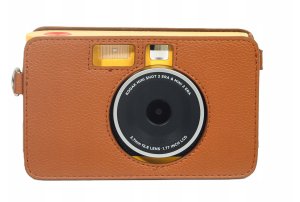 Pokrowiec LoveInstant Futerał Etui Pokrowiec Case na Aparat do Kodak Mini Shot 2 / Era MS200 / MS 200 / Brązowy 10