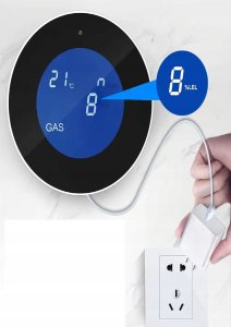 CZUJNIK CZUJKA DETEKTOR GAZU SL201G NA KARTĘ GSM SIM 4