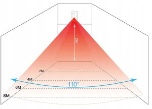 CZUJKA RUCHU PIR DO ALARMU GSM 433 SOLARNA 6