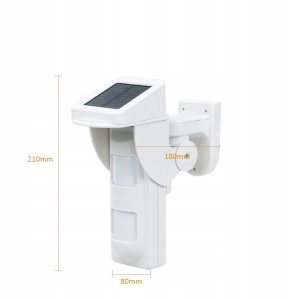 CZUJKA RUCHU PIR DO ALARMU GSM 433 SOLARNA 8
