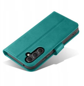 Etui do Samsung Galaxy S24+ Plus Skórzane PORTFEL SKIN CASE + Szkło 9H 6