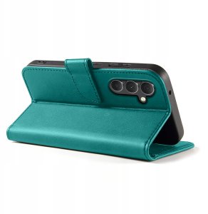 Etui do Samsung Galaxy S24+ Plus Skórzane PORTFEL SKIN CASE + Szkło 9H 7