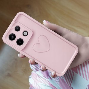 Etui do Xiaomi Redmi Note 13 5G silikonowe MATOWE serce + Szkło ochronne 9H 4