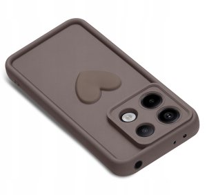 Etui do Xiaomi Redmi Note 13 5G silikonowe MATOWE serce + Szkło ochronne 9H 3
