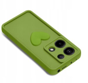 Etui do Xiaomi Redmi Note 13 Pro 4G silikonowe MATOWE serce + Szkło 9H 3